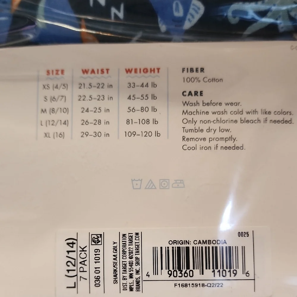 Cat & Jack Boys' Underwear Set with Ocean Theme